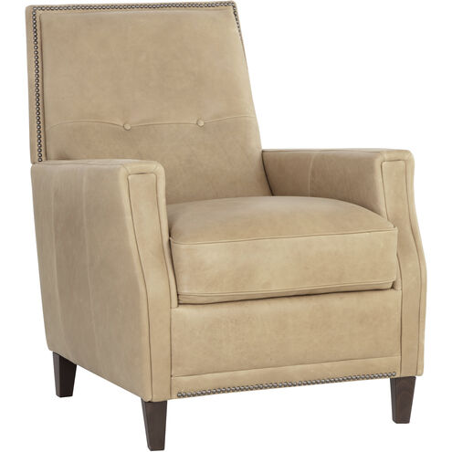 Florenzi Latte Leather Lounge Chair